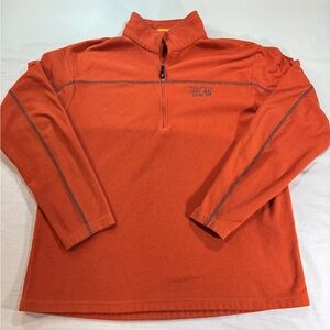 Mountain Hardware Burnt Orange 1/4 Zip Fleece Long Sleeve Men’s X Large XL